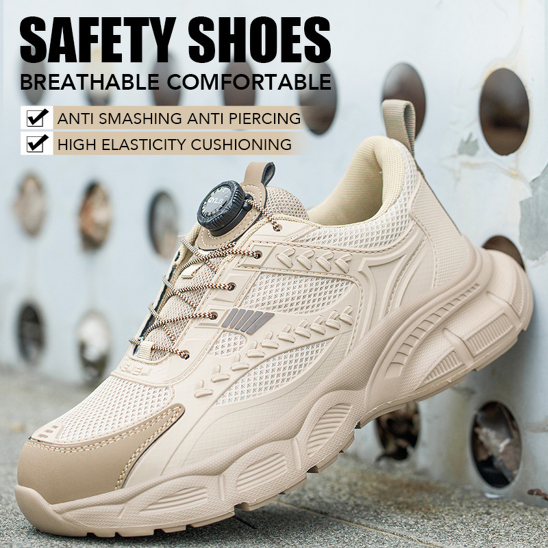Safety Shoes Factory - Button Fly Knit KPU Steel Toe Kevlarr EVA