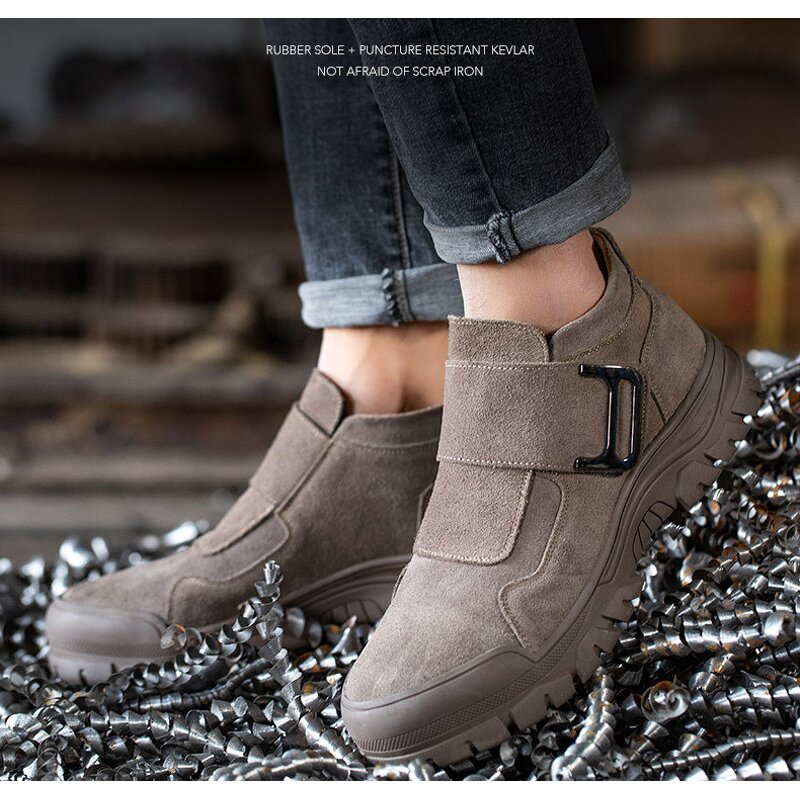 Welding Shoes Supplier - Suede Leather Steel Toe Kevlarr Fireproof
