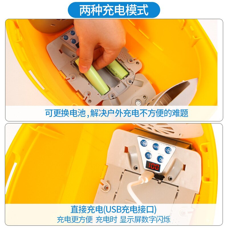 Safety Helmet Manufacturer - Rechargeable Fan Safety Helmet ABS Work