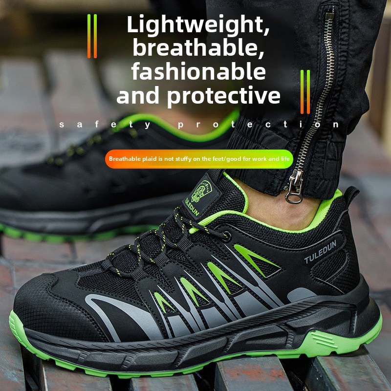 Safety Shoes Supplier - Men's Lightweight Summer Steel Toe PU Non-Slip