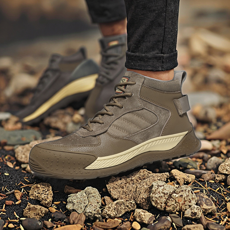 Safety Shoes Factory - Unisex Suede Steel Toe Kevlarr Rubber Soles