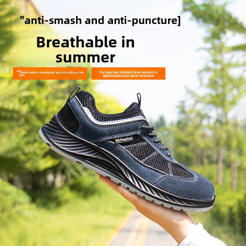 Safety Shoes Factory - Wholesale Men's Suede Breathable Iron Toe