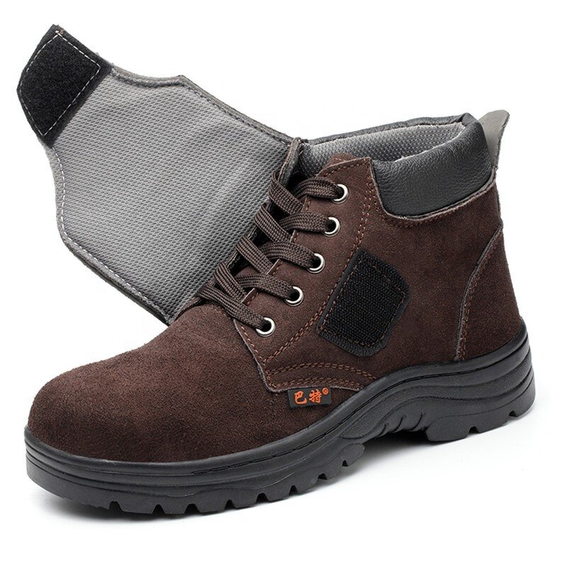 Welding Boots Manufacturer - Men's Suede Cowhide Steel Toe Woodland