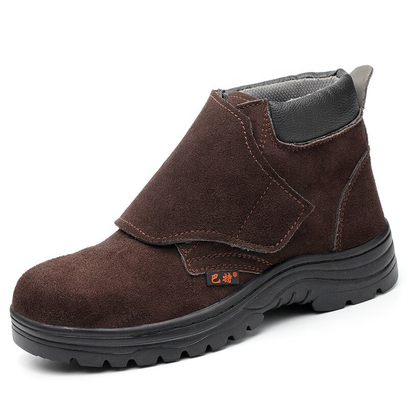 Welding Boots Manufacturer - Men's Suede Cowhide Steel Toe Woodland