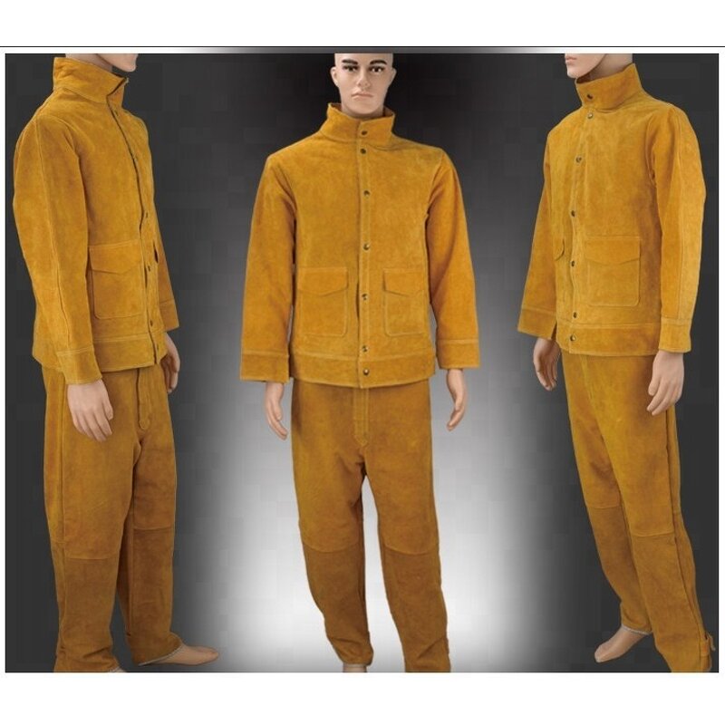 Welding Apparel Manufacturer - Split Leather Jacket Trousers Coveralls