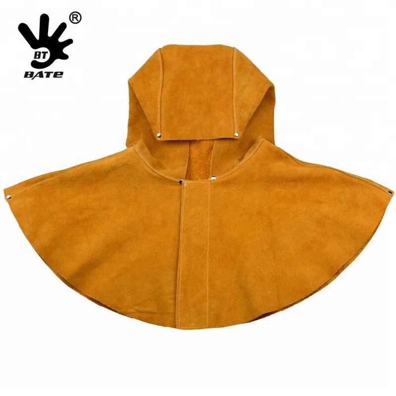 Sand Blasting Hood Factory - Cow Split Leather Full Face Hood Cap