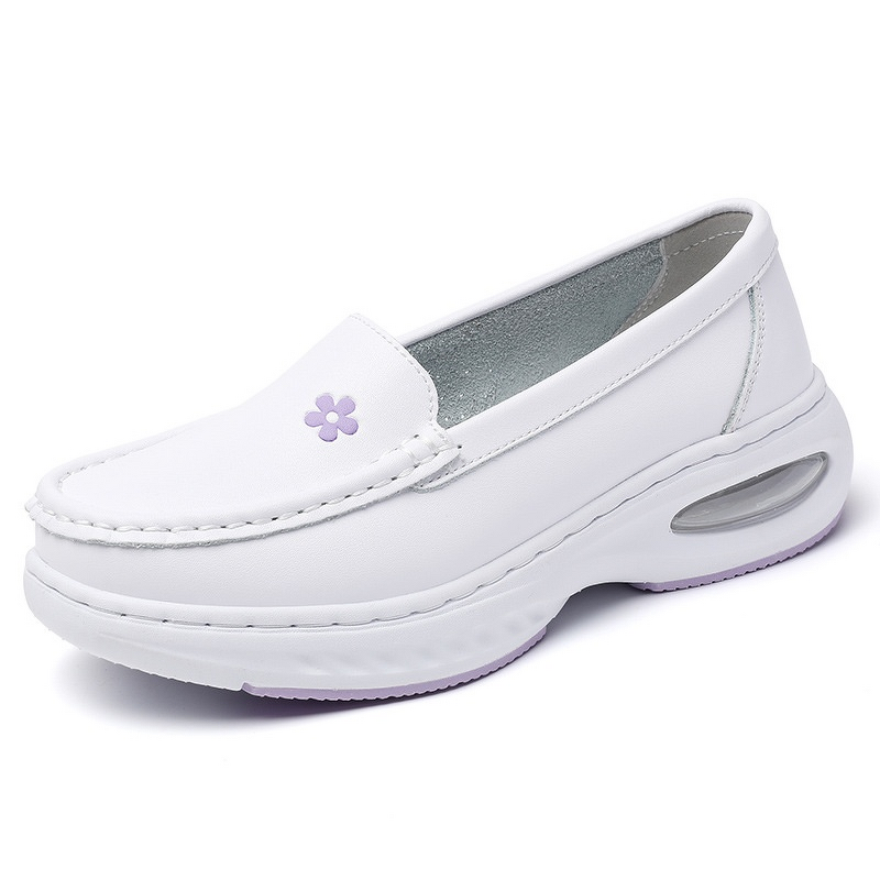 Nurse Shoes Supplier - Women's Genuine Leather Air Cushion EVA