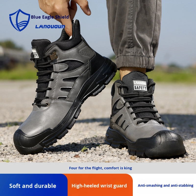 Safety Shoes Factory - Microfiber Leather Steel Toe Kevlarr Rubber