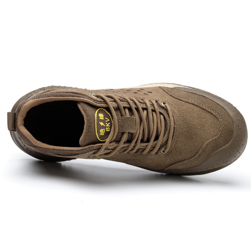 Safety Shoes Factory - Hot Sale Men's Cow Leather Steel Toe Kevlarr