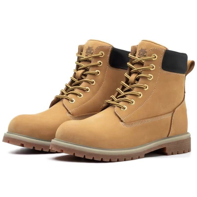 Work Boots Manufacturer - Wheat Waterproof First Layer Cowhide