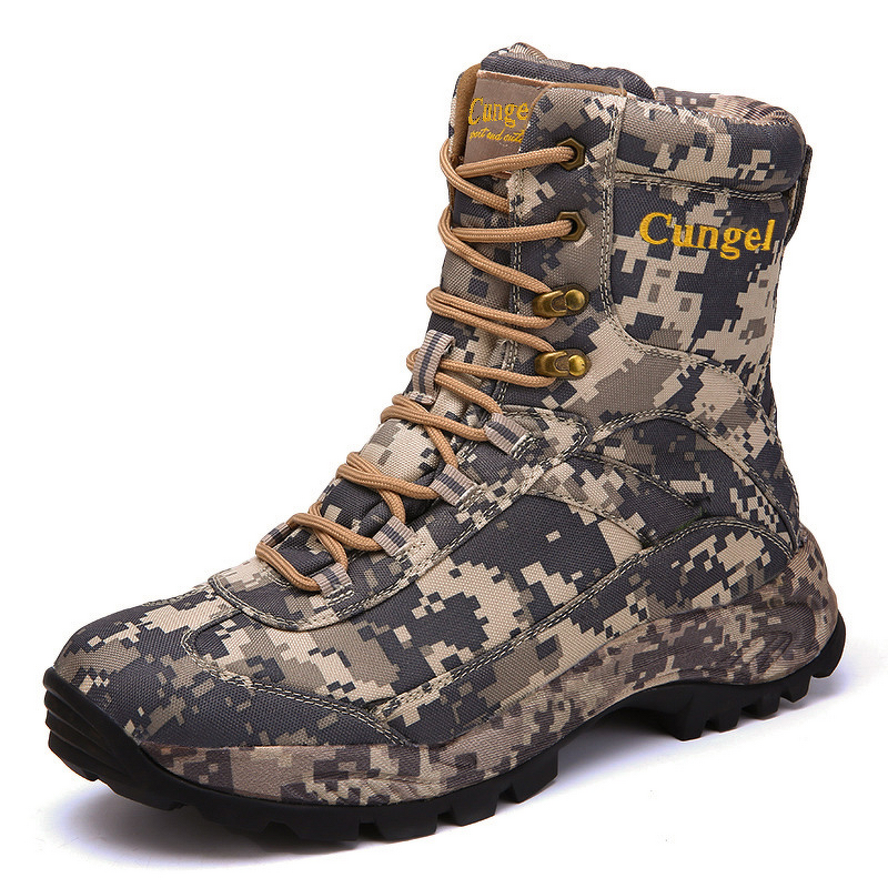 Hiking Boots Supplier - Wholesale Large Size Camouflage Combatt Boots