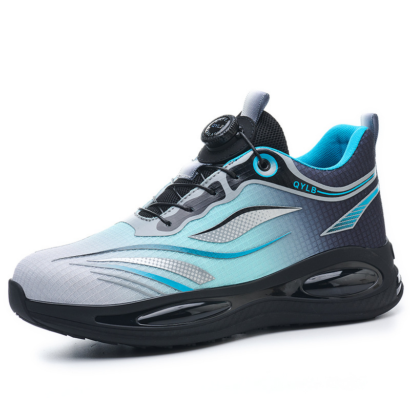 Safety Shoes Supplier - Men's Fly Knit Steel Toe TPU Cushioned Sole