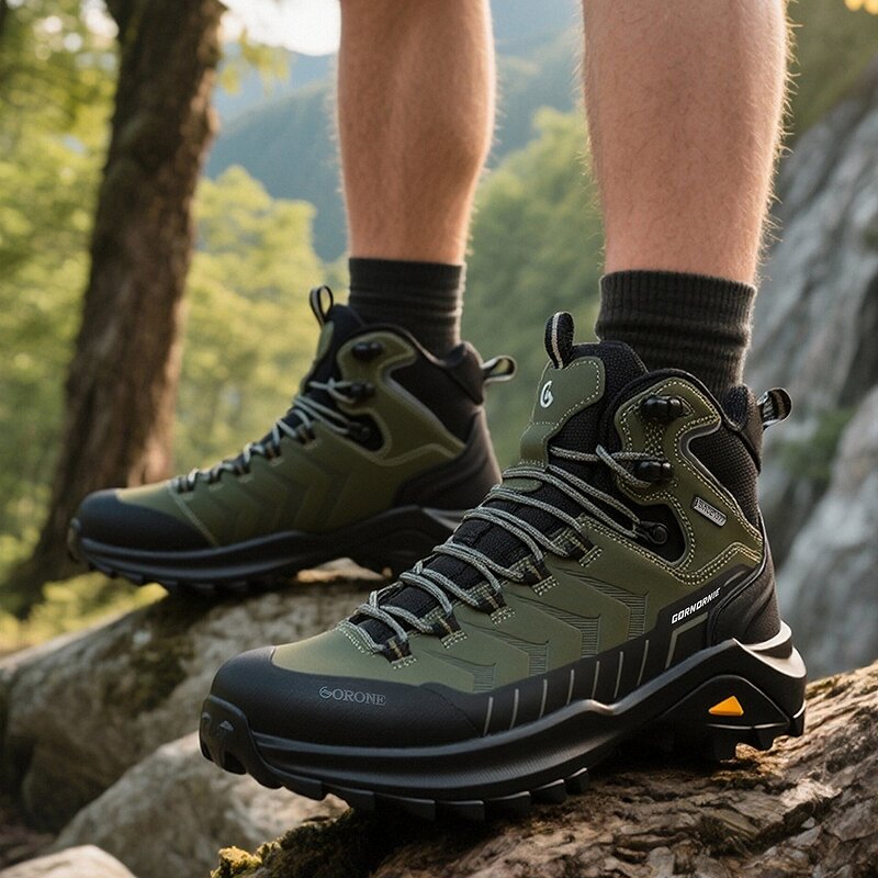 Hiking Boots Supplier - Couple's Waterproof Cowhide Leather Hiking