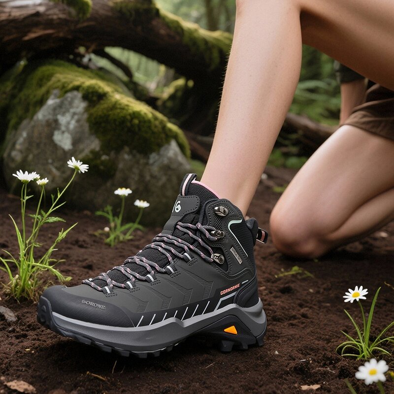 Hiking Boots Supplier - Couple's Waterproof Cowhide Leather Hiking