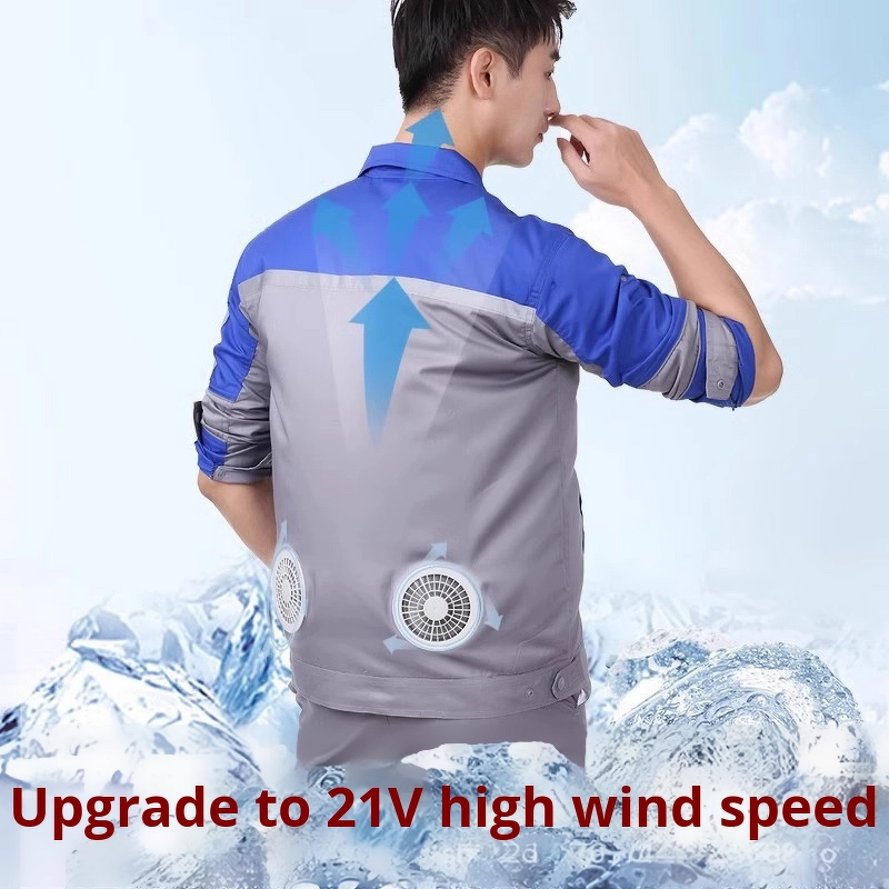 Work Wear Manufacturer - Summer Men's Safety Clothing with Fan Cooling