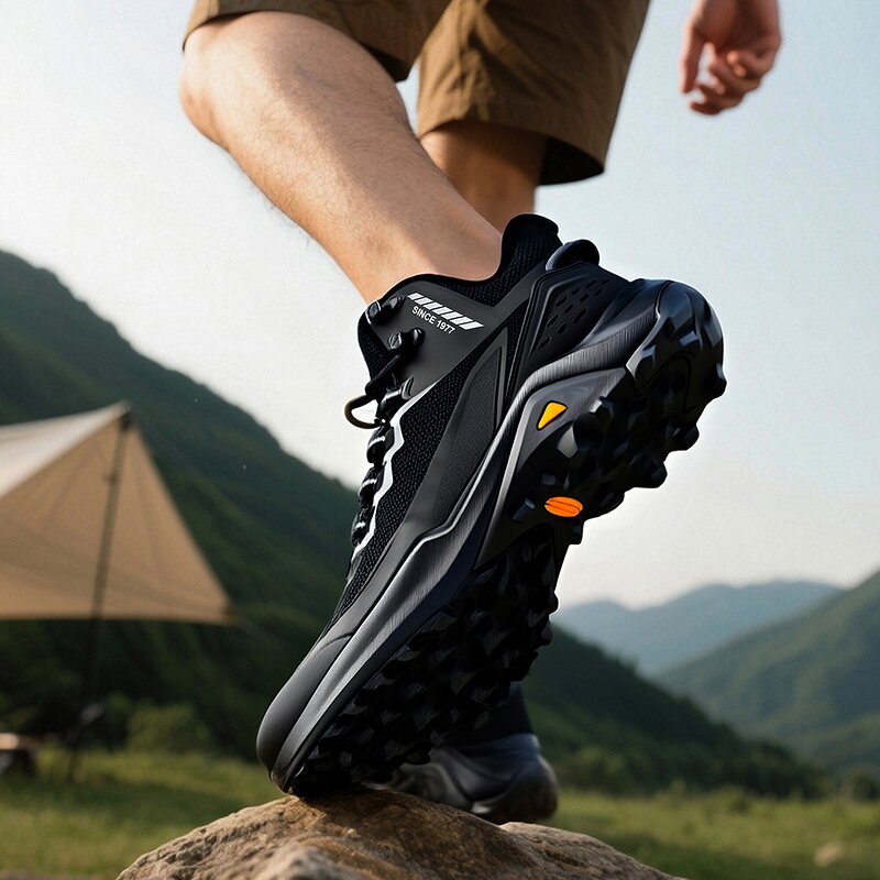 Hiking Boots Factory - Couple's TPU Waterproof Lace-up Hiking Boots