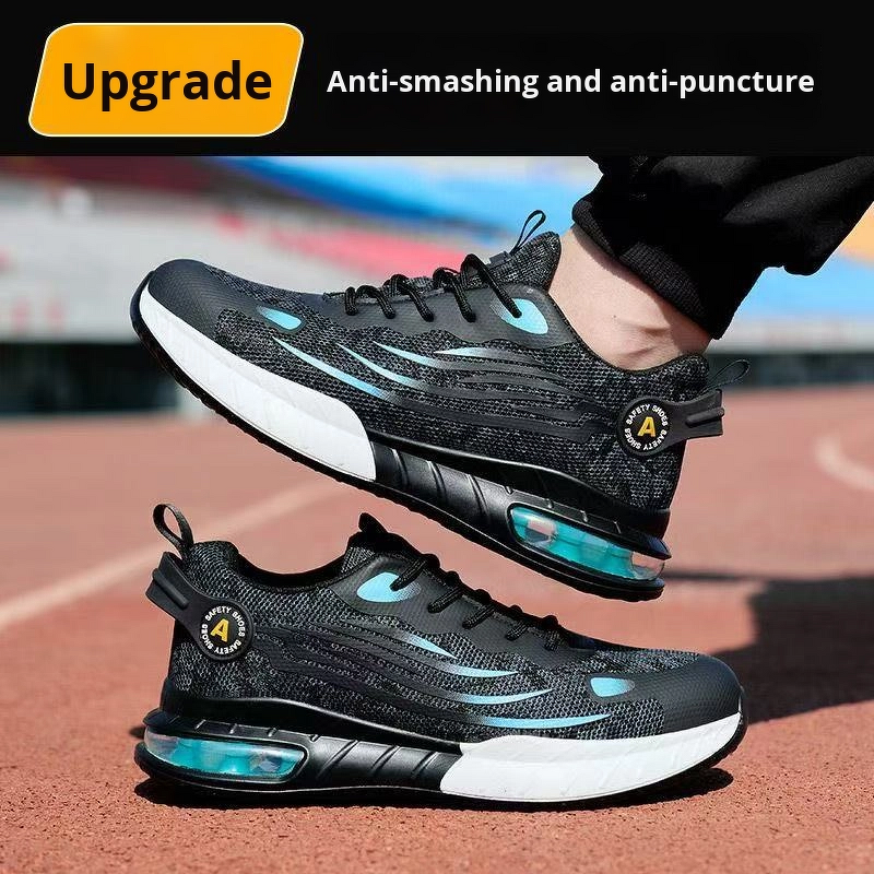 Safety Shoes Factory - Men's Lightweight Fly-Knit Anti-Smash Kevlarr