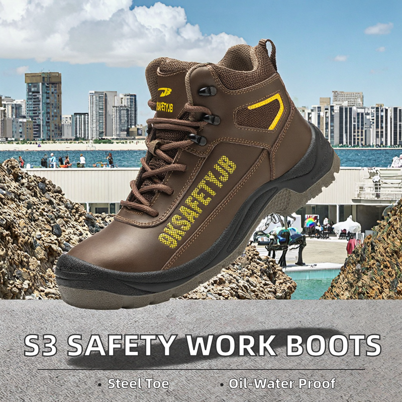 Safety Shoes Manufacturer - Men's Industrial Microfiber Steel Toe