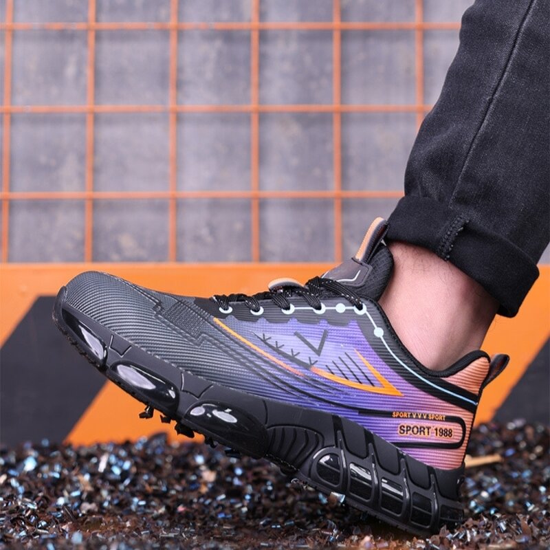 Safety Shoes Factory - Women's Flying Knit Steel Toe Air-Cushioned