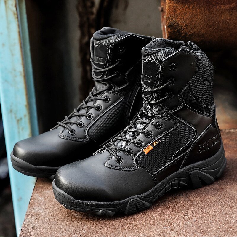 Hiking Boots Manufacturer - High-top Waterproof Leather MD Sole Camping