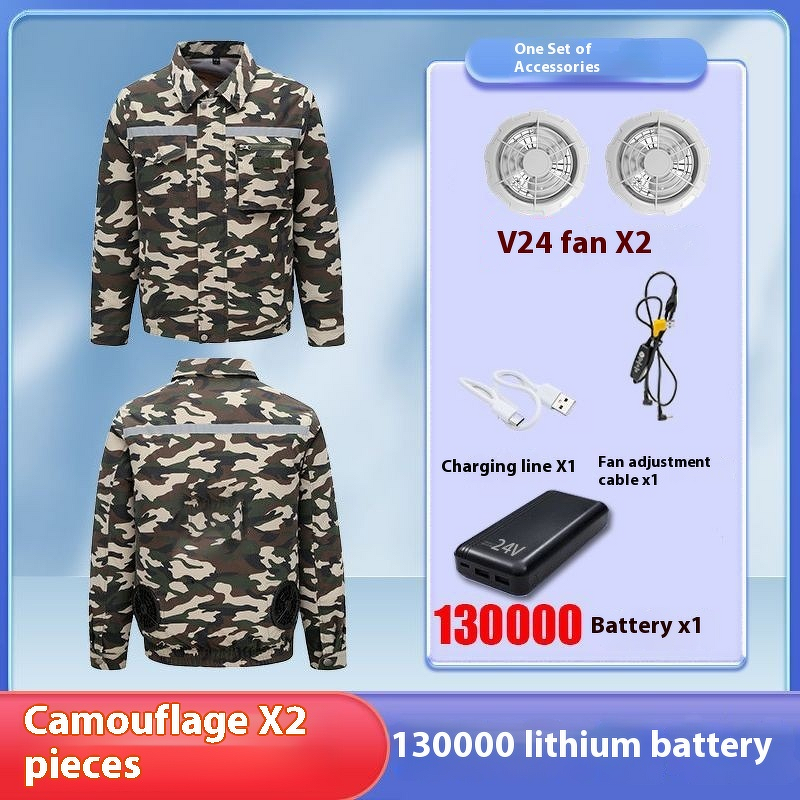 Work Wear Manufacturer - Summer Men's Safety Clothing with Fan Cooling