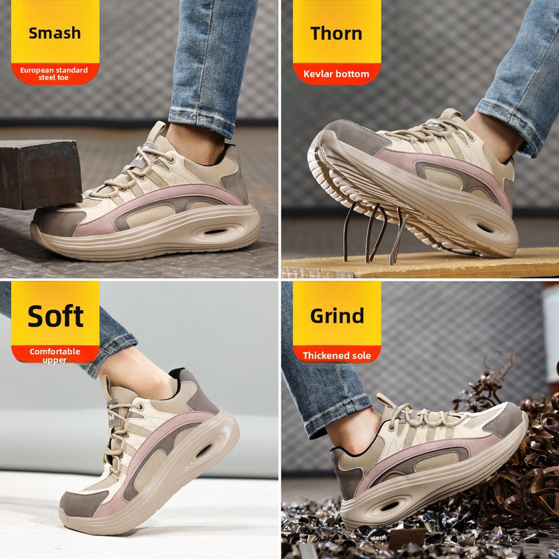 Safety Shoes Supplier - Women's Steel Toe Anti-Smash Kevlarr EVA