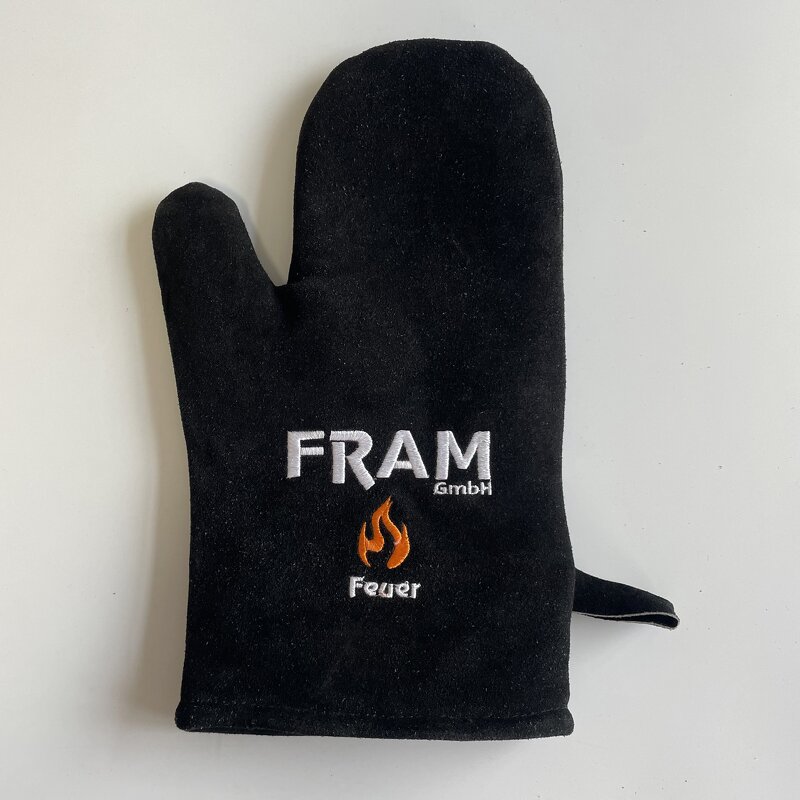 Oven Gloves Supplier - Black Complete Cowhide Custom Household