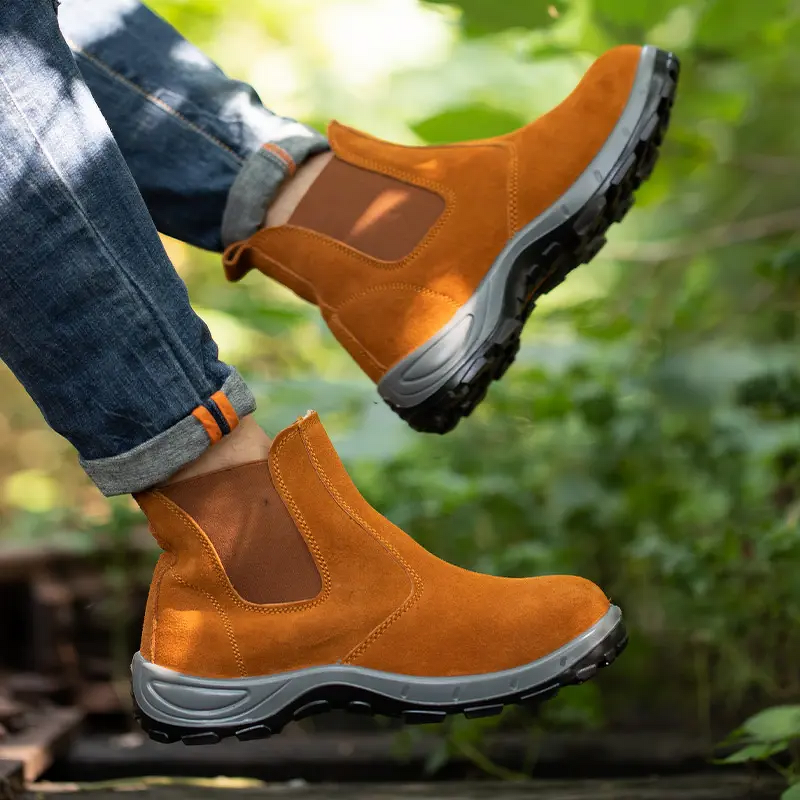 Welding Shoes Supplier - Genuine Leather Welding Premium Toe Caps