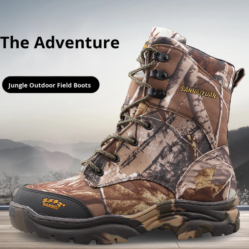 Hiking Boots Manufacturer - Combatt Boots Men Ankle Canvas Camouflage