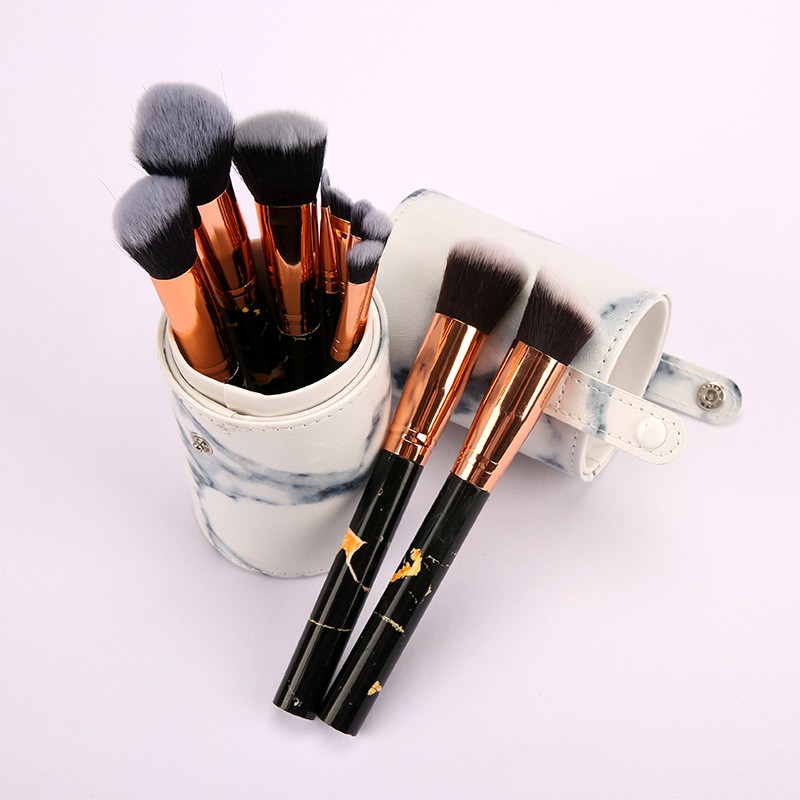 Makeup Brushes Factory - OEM 11pcs Bamboo Handle Brush Kit
