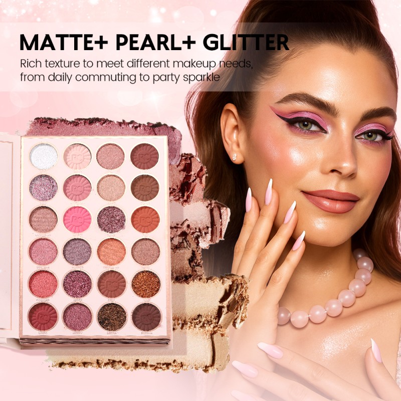 Eyeshadow Palette Manufacturer - Bulk Earth Tone Shimmer Glitter Palette