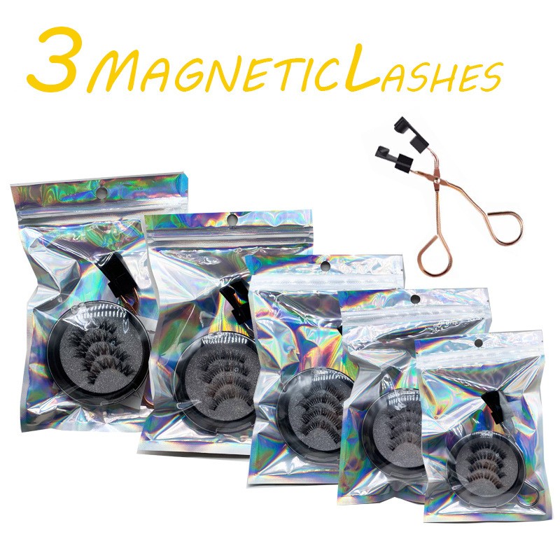 Magnetic Eyelashes Manufacturer - Custom 3 Pairs Short False Lashes