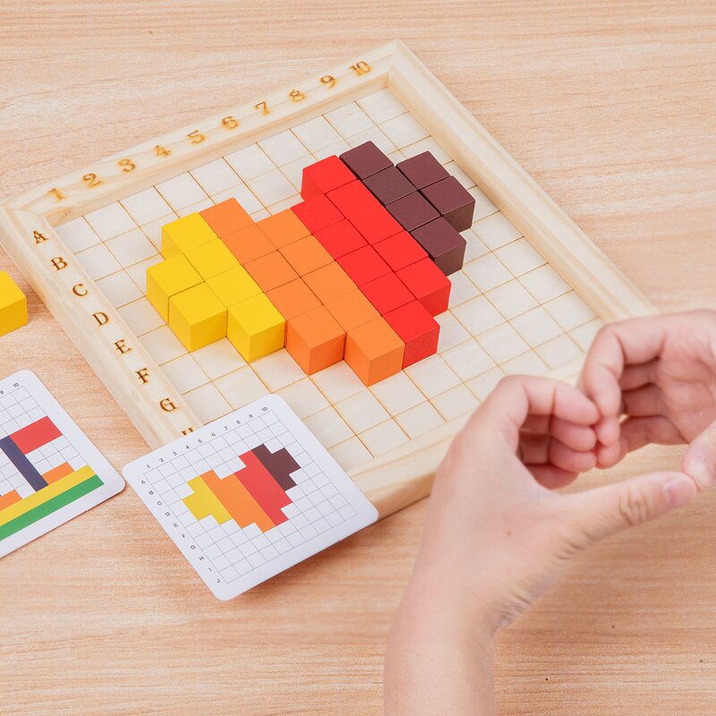 Wooden Blocks Factory - OEM Rainbow Counting Teaching