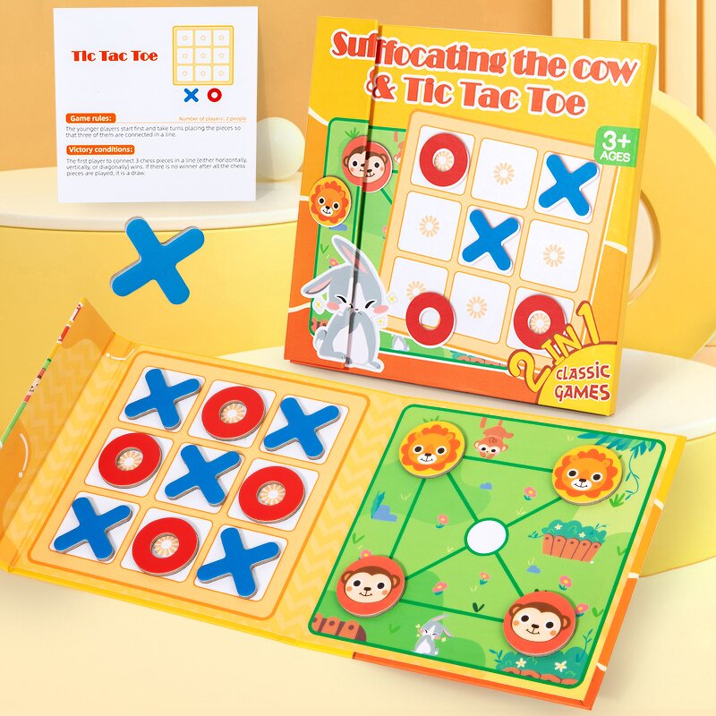 Wooden Games Factory - OEM Tic-Tac-Toe Animal Maze