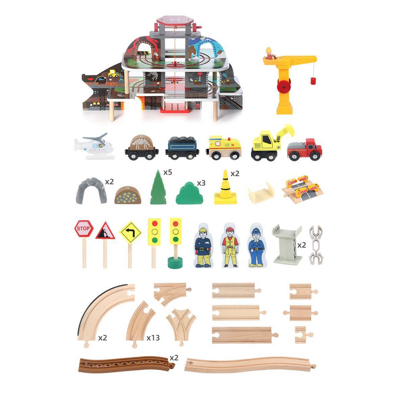 Thomas Train Set Factory - OEM 79-Piece Wooden Track