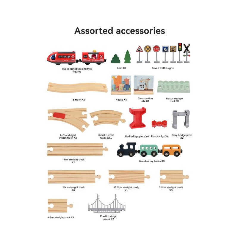 Wooden Puzzle Factory - OEM Railway Construction Toy