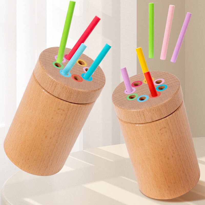 Wooden Toys Factory - OEM Color Matching Stick Tube for Kids
