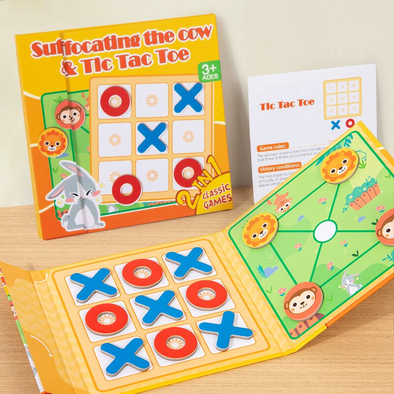 Wooden Games Factory - OEM Tic-Tac-Toe Animal Maze