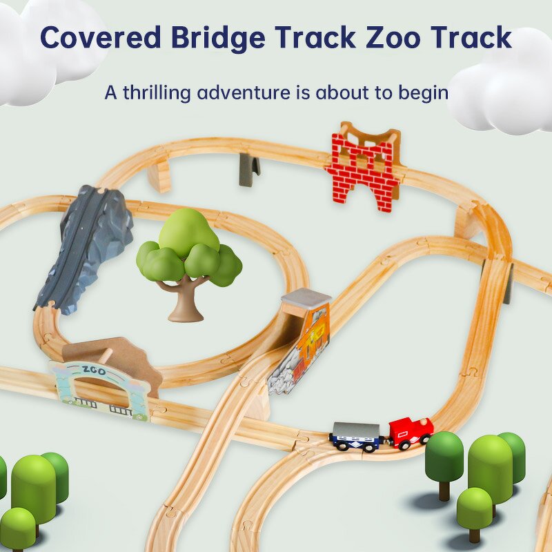 Wooden Train Set Factory - OEM Expandable Changeable