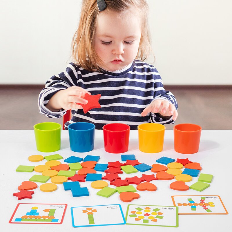 Educational Toys Factory - OEM Shape Color Classification Cup
