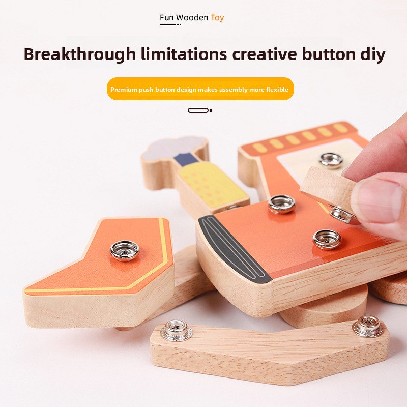 Educational Toys Factory - OEM Button DIY Construction Vehicle