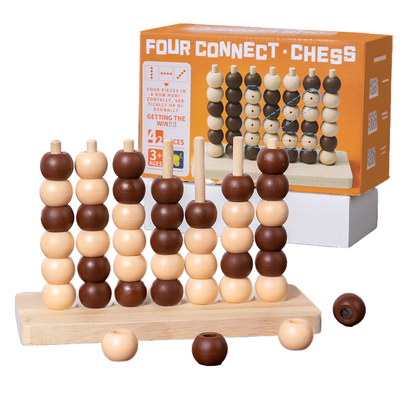 Wooden Chess Factory - OEM 3d Four-in-a-row Tabletop