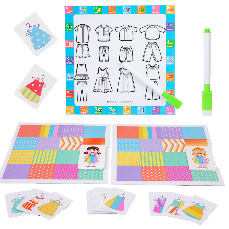 Educational Toys Factory - OEM Change Clothes Game Drawing Board