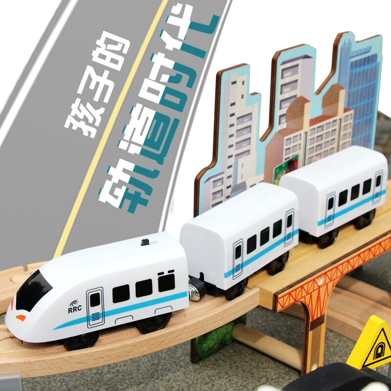 Wooden Train Set Factory - OEM 95-Piece Railway Puzzle