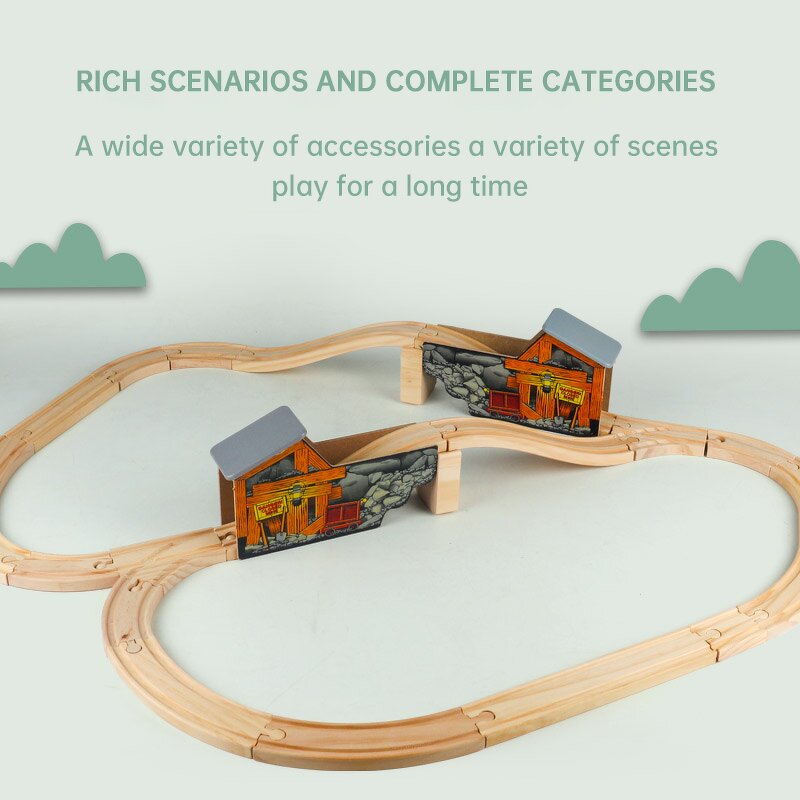 Wooden Train Set Factory - OEM Expandable Changeable