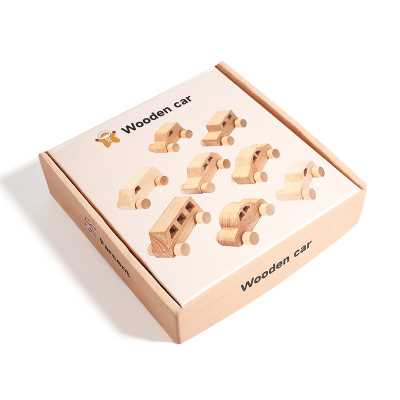 Wooden Toys Factory - OEM Solid Wood Handcart Push Train