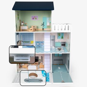 Dollhouse Factory - OEM Wooden Play House for Pretend