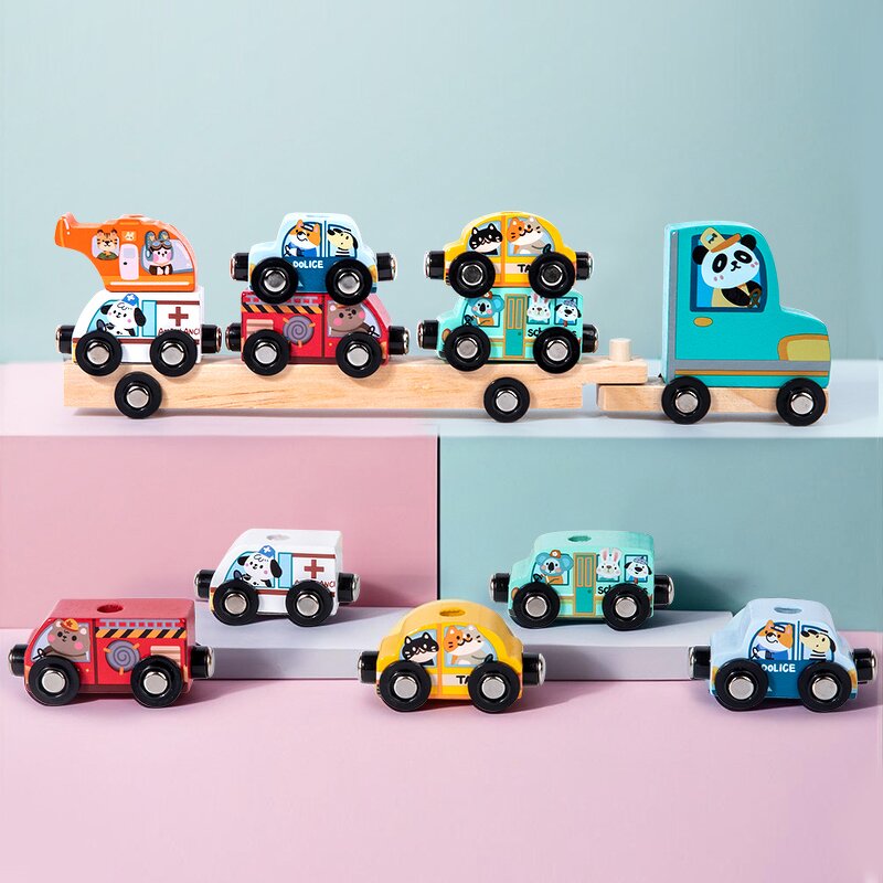 Wooden Toys Factory - OEM Car Animal Color Matching Game