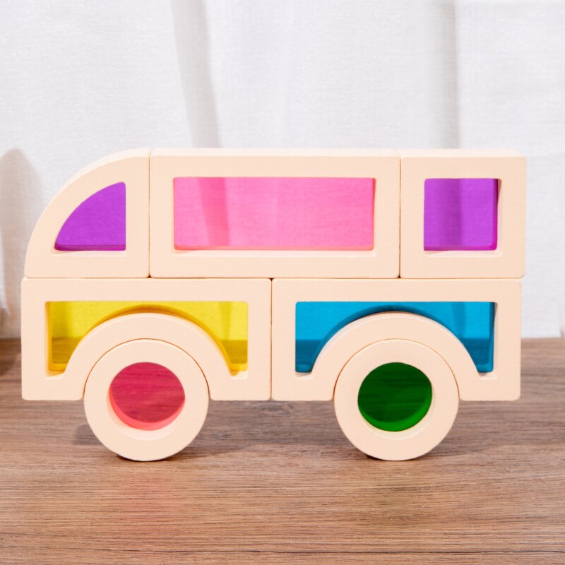 Montessori Toys Factory - OEM Rainbow Acrylic Stacking Block