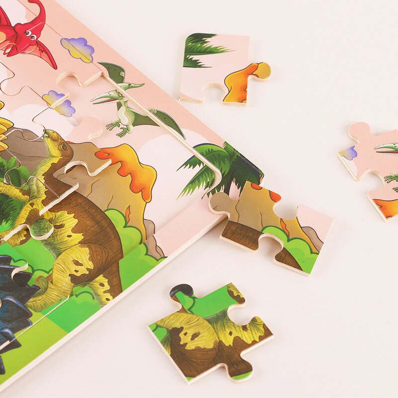 Wooden Puzzle Factory - OEM 30-Piece Dinosaur for Kids